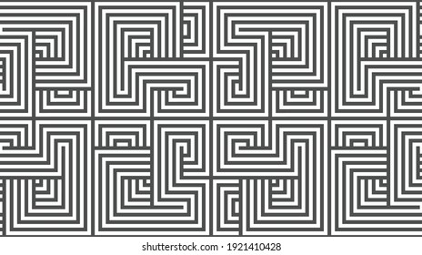 Elegantes abstraktes geometrisches Muster für verschiedene Designzwecke. Vektorgrafik in eps10.