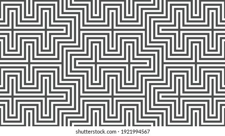 Elegantes abstraktes geometrisches Muster für verschiedene Designzwecke. Vektorgrafik in eps10.