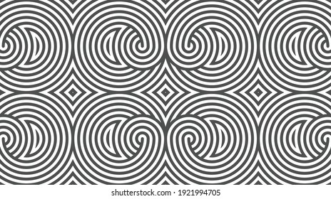 Elegantes abstraktes geometrisches Muster für verschiedene Designzwecke. Vektorgrafik in eps10.