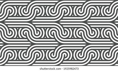 Elegantes abstraktes geometrisches Muster für verschiedene Designzwecke. Vektorgrafik in eps10.