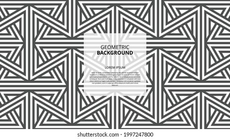 Elegantes abstraktes geometrisches Muster für verschiedene Designzwecke. Vektorgrafik in eps10.