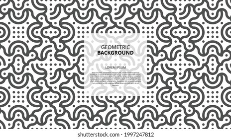 Elegantes abstraktes geometrisches Muster für verschiedene Designzwecke. Vektorgrafik in eps10.