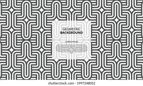 Elegantes abstraktes geometrisches Muster für verschiedene Designzwecke. Vektorgrafik in eps10.