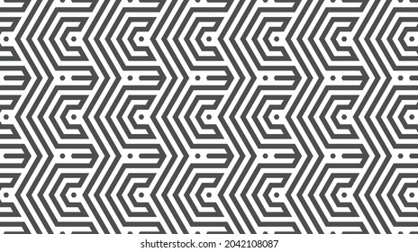 Elegantes abstraktes geometrisches Muster für verschiedene Designzwecke. Vektorgrafik in eps10.