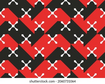 Elegant abstract geometric pattern for various design purposes. Repeatable vector design. Elements are isolated. Regular geometric graphics.