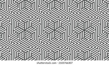 Elegantes abstraktes geometrisches Muster für verschiedene Designzwecke. Vektorgrafik in eps10.