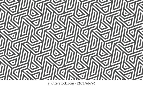 Elegantes abstraktes geometrisches Muster für verschiedene Designzwecke. Vektorgrafik in eps10.