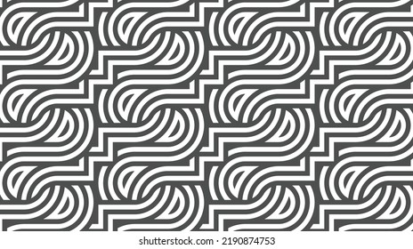 Elegantes abstraktes geometrisches Muster für verschiedene Designzwecke. Vektorgrafik in eps10.