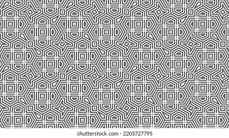 Elegantes abstraktes geometrisches Muster für verschiedene Designzwecke. Vektorgrafik in eps10.