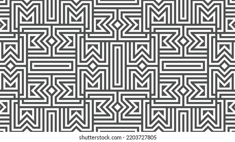 Elegantes abstraktes geometrisches Muster für verschiedene Designzwecke. Vektorgrafik in eps10.