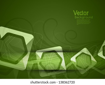 Elegant abstract glowing background design with colorful squares. Vector Illustration