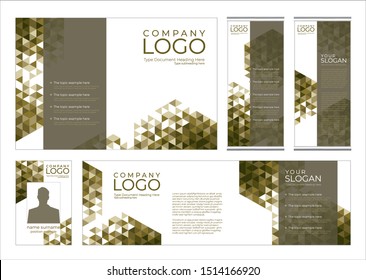 Elegant abstract gold and gray geometric triangular background theme. Vector design layout for banners, presentations, flyers, poster and  roll-up displays.