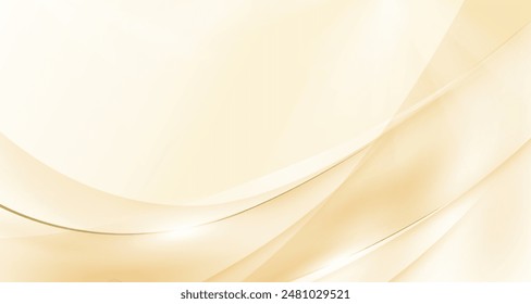 Ilustración abstracta elegante del fondo de la onda del lujo del oro, concepto moderno