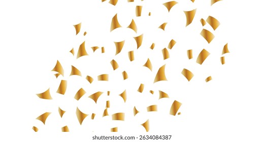 Elegant Abstract Golden Glitter Dots Falling on Transparent Background for Luxurious Celebration Design. Celebration falling doted gold glitter. Vector illustration. gold, luxury, isolated, light,