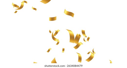 Elegant Abstract Golden Glitter with Transparent Background for Luxury Celebrations. Luxury Gold Confetti and Subtle Sparkling Dust Floating Over a Clear Transparent Canvas – Ideal for Celebration.