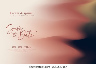 Elegant abstract gradient background. Wedding invitation card