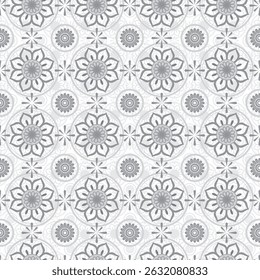 Elegante fondo de patrón floral gris Abstractas