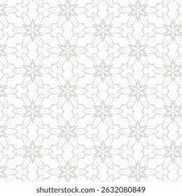 Elegant Abstract Gray Floral Pattern Background