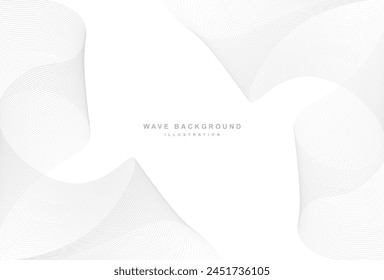 Elegant abstract gray wave background