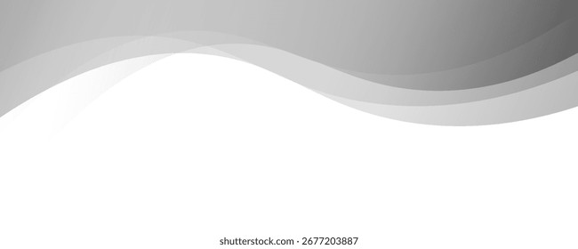 Elegante fondo de onda gris Abstractas con Elementos de diseño degradados