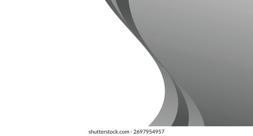 Elegante fondo de onda gris Abstractas con Elementos de diseño degradados. fondo de Vector patrón mínimo eps10