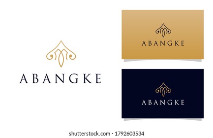 Elegant Abstract Letter A Logo Design Template