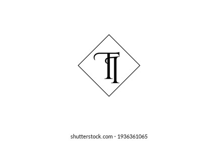 Elegant abstract line art letter TI logo. This logo icon incorporate with letter T and I in the creative way.