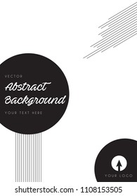 Elegant abstract lined background for design. Vector, illustration, eps10.