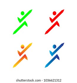 elegant abstract logo design template