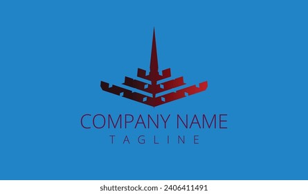 Elegant abstract logo design template. Creative logotype concept.