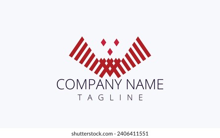 Elegante abstrakte Logo-Design-Vorlage. Kreatives Logo-Konzept.