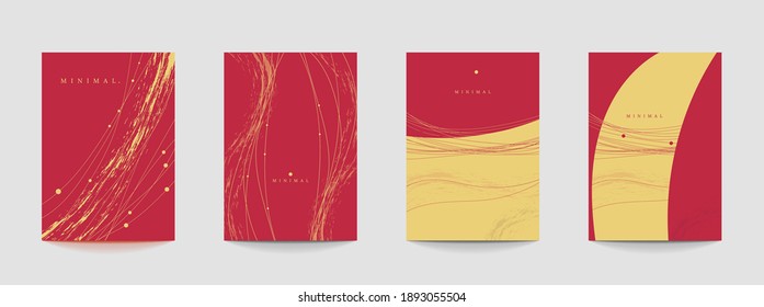 Elegant abstract minimal background templates. Vector illustration