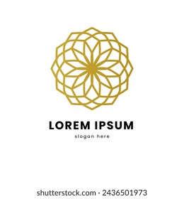 Elegant abstract modern floral ornament logo design template for branding, business, symbol, awareness, icon, advertising