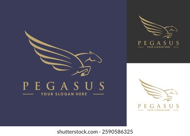 Elegant Abstract Modern Pegasus Logo, Pegasus logo.