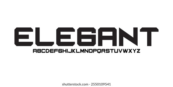Elegant, Abstract modern urban alphabet fonts. Typography sport, simple, technology, fashion, digital, future creative logo font. vector illustration
