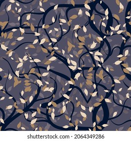 Elegant abstract natural seamless pattern.
Vector illustration for print, fabric, cover, packaging, interior decor, blog decoration and other your projects.