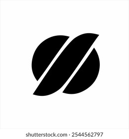 Elegant abstract number 96 logo design.