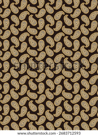 Elegant abstract paisley design featuring intricate swirls and floral motifs. Perfect for fabric printing, fashion textiles, home décor, and traditional or contemporary surface pattern projects.