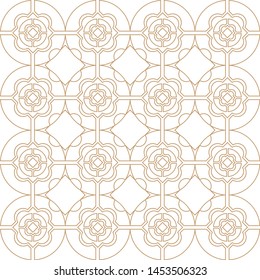 elegant abstract pattern compuete of geometric figures, box, circle, triangle - vector

