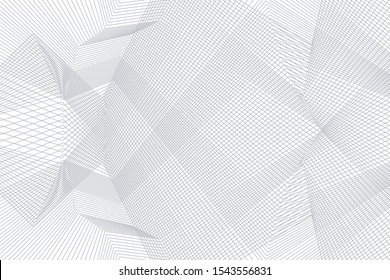 elegant abstract pattern formed by processing straight lines.