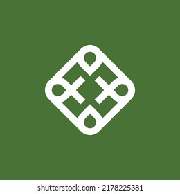 elegant abstract pattern logo. pin location pattern logo - Powered by Shutterstock - Get 15% off with code: PIKWIZARD15