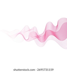 Elegant abstract pink wavy gradient design dynamically flowing across the space. Eps 10
