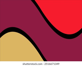 Eleganter abstrakter roter und goldener Vektorhintergrund mit luxuriösen Details 