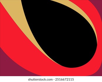 Elegant Abstract Red and Gold Vector with Luxe Textures