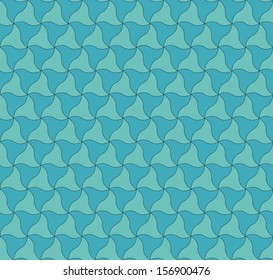 Elegant abstract ripple seamless vector blue background pattern wrap