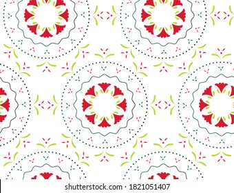Elegante patrón de ornamento abstracto sin fisuras.