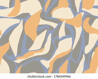 Elegant abstract seamless vector pattern in vintage palette