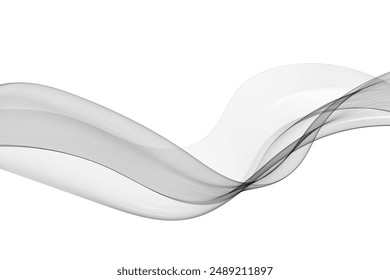 Elegant abstract smooth gray wave speed flow, modern flow background.
