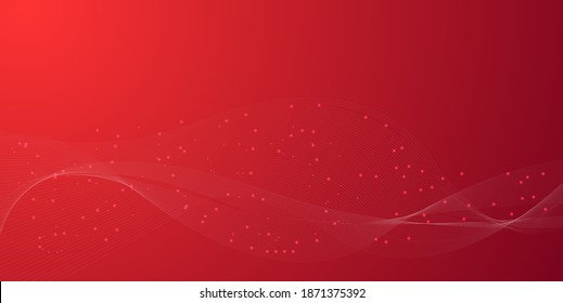 Elegant abstract smooth swoosh speed red wave modern stream background. Vector illustration