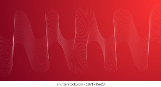 Elegant abstract smooth swoosh speed red wave modern stream background. Vector illustration